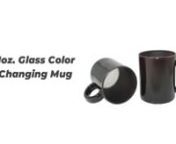 The 11oz. color changing mug is made of high quality glass with a good gloss finish. The black magic mug turns white and the photo or logo or some special text showed on the surface after pouring the hot drinks into it. nPlease contact us by mail:info@uniskysign.com Phone/Whatsapp/Wechat: +86-13750878259