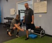 1. Ensure set up is with foo straight aheadn2.Make sure knee is tracking over the footn3. Keep working leg&#39;s heel flat to the floorn3. If problem continues, adjust stance to where your shin is vertical or near vertical throughout nmovement (watch video)