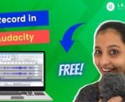 How to record audio on audacity for your video lecturesnnAudacity can help you record high quality audio for your lectures. In this 5 min tutorial, I will show you how to do use this tool. nnTo start teaching online, and sell your own courses, signup to learnyst in the link below. nn� Signup here →https://www.learnyst.com/signupnn0:00 - IntronIn this video, I will help you record video lectures with high quality audio, from your desktop for free. nnFor this, along with a good microphone you