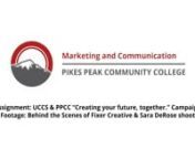 UCCS and PPCC Campaign - Fixer Creative BTS.mp4 from ppcc