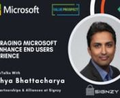 v#signzy #ai #digitaltransformation nBook a discovery call with Signzy: https://calendly.com/anytechtrial/signzynnMicrosoft ISV Series &#124; Powered by: Microsoft &#124; Co-presented by: Value Prospect ConsultingnnNotableTalks with Arghya Bhattacharya, Vice President of Partnerships and Alliances at Signzy, a market-leading platform that is redefining the speed, accuracy, and experience of how financial institutions are onboarding customers and businesses - using the digital medium.n---------------------