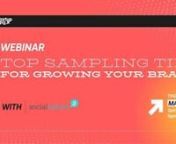 We’ve all heard the saying “Try It &amp; Buy It”, yet what are the best ways to drive product trial for natural CPG brands?Depending on your stage company, target sales channels, and product categories, the answer might differ. This info-packed webinar will provide a comprehensive overview of sampling strategies that you can apply to your business with guidance on when &amp; why to use them. nnJoin us and learnn- What are the most common sampling strategies, when &amp; why to use them?n-