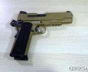 www.ReplicaAirguns.comnnType: BB Pistol.nManufacturer: Sig SauernModel: 1911 Emperor Scorpion.nMaterials: Mostly all metal build.nWeight: 2.1 pounds (953 Grams).nBarrel: 4.3 inches (109.2mm) - Non-rifled.nPropulsion: 12 gram CO2.nAction: Blowback single action only.nAmmunition Type: 4.5mm Steel BB&#39;s.nAmmunition Capacity: 16 round full size drop out metal magazine.nMax FPS: 300+.nnEvery time a new Blowback 1911 Airgun comes out I seem to say this one is my new favorite and well here we go again