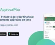 ApprovalMax is the #1 tool to get your financial documents approved on time. It integrates seamlessly with Xero and Quickbooks Online and replaces the need for paper and email approvals.