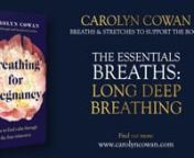 An essential watch, in this video we learn the basics of breathing long and deep. nnBest enjoyed alongside the book, get a copy of it here: nnhttps://amzn.eu/d/9fPpfw1 nnPlease note that by taking part in this series, you agree to my terms and conditions and have noted the medical disclaimer, which is copied below.nnI very much hope that you find the book, and these videos, a source of comfort and support during your pregnancy and postnatal period. nnIf you have questions or feedback whilst w