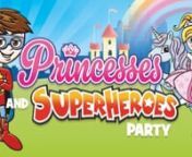 With our Princesses &amp; Superheroes Party we have combined all the fun of a kids princess party with the excitement of a kids superhero party to bring you one truly imaginative party for 4 - 7 year olds!nnOur brilliant children&#39;s entertainer will fully entertain the children with a host of music-based princess and superhero themed party games that will enthrall them from start to finish!