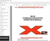 https://www.heydownloads.com/product/linkbelt-350-x2-hydraulic-excavator-operators-manual-pdf-download/nnLinkbelt Operator&#39;s Manual 350 X2 Hydraulic Excavator - PDF DOWNLOADnnLanguage : EnglishnPages : 154nDownloadable : YesnFile Type : PDF