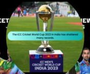 Witness the cricketing spectacle of the ICC World Cup 2023 as records are shattered and history is made! From India&#39;s monumental 410-run innings to Shreyas Iyer&#39;s blazing century, this video captures the most unforgettable moments of the tournament. Relive the thrill of these record-breaking performances and experience the grandeur of the ICC World Cup 2023.nnClick here to know more: https://jeetbuzznews.com/