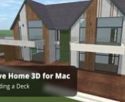 Adding a deck in Live Home 3D is one of the most creative tasks. nnIn basic version of the app, the only way to create a deck is by combining Floor tool and several modified shapes from the library. We covered this technique in “Making balconies and simple porches” video here:nhttps://vimeo.com/375859501nnThis time we will focus on additional features of Pro version and tools that assist with deck building. Typical deck, created in Live Home 3D Pro, usually consists of 3 elements: building b