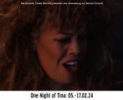 HOMMAGE AN DIE QUEEN OF ROCKnMit fast 200 Millionen verkauften Tonträgern und 12 Grammys war Tina Turner eine der erfolgreichsten Sängerinnen aller Zeiten. Neun Monate nach ihrem Tod lassen wir die Erinnerung an die Queen of Rock wieder aufleben. Die Londoner Erfolgs-Show One night of Tina – A Tribute to the Music of Tina Turner bringt ihr bewegtes Leben und ihre größten Hits wie „The Best“ und „Private Dancer“ in einer spektakulären Konzertshow auf die Bühne.nnTINAS SONGS GEHÖR