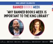Come listen to Library Dean Michael Meth and Library Director Jill Bourne speak to the important of Banned Books Week and why it is important for the library to celebrate.