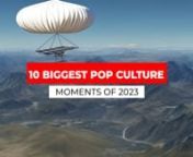 As 2023 comes to an end, we take a look at the most noteworthy entertainment moments of the year.nnThe Chinese Spy BalloonnIn late January, the 200-foot-tall floating gas-filled balloon was first spotted flying above the U.S., leaving the country with a lot more questions. On February 4th, a U.S. fighter jet shot down the balloon off the coast of South Carolina.nnRihanna Debuts Baby Bump During Super Bowl PerformancenThe singer’s highly anticipated halftime show was overshadowed by her pregnan