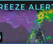 An isolated tornado and damaging winds are possible across the Sunshine State, but then arctic air will quickly move into the state where several freeze alerts have been issued. Meteorologist Erica Lopez has an update.