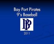 Photo Story of the Bay Port Pirates 9 yr. old Baseball Season. Please download the video in Vimeo. Download option is located at the bottom right side of screen under