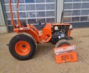 Kubota L2550 4WD Compact Tractor, Roll Bar - L107 PJL - 82432n140344649 je
