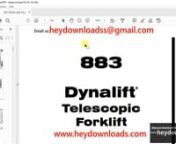 https://www.heydownloads.com/product/gehl-883-dynalift-telescopic-forklift-service-parts-manual907365-pdf-download/nnnnGEHL 883 Dynalift Telescopic Forklift SERVICE PARTS Manual(907365) - PDF DOWNLOADnnIntroduction . . . . . . . . . . . . . . . . . . . .Inside Front CovernTable Of Contents . . . . . . . . . . . . . . . . . . . . . . . . . . . . .1nDecal Locations . . . . . . . . . . . . . . . . . . . . . . . . . . . . . . .3nChassis, Tanks &amp; Covers SectionnOperator’s StationnOutside Area &amp;