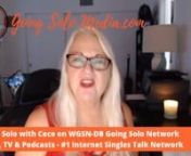 Making Peace With The Possibility Of Being Single with Guest, Laura Bonarrigo, nICF Certified Life Coach with Cece Shatz, Doyenne of Relationships on Going Solo with Cece.nnGoing Solo with Cece with Host, Cece Shatz, Doyenne of Relationship Building on WGSN-DB Going Solo Network 24/7 Live Streaming Radio, TVthen a third, following 15 years of marriage from the father of my children. Despite the pain, I knew the best thing for my family was for that marriage to dissolve and for me to create a n