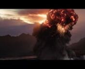 This is an explosion simulated in #Houdini made of 55 simulations. The comp in Nuke with the real footage has about 30 different render and comp layers, and each one with the cg environment has about 45. I used Arnold for Maya for rendering, Nuke for compositing and After Effects for color grading. The explosion was meant to be seen through the real footage camera angle and distance, but I wanted to use a basic but hopefully functional cg environment to explore different angles for the simulatio