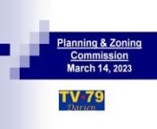 Planning And Zoning 3-14-23nnAgenda: nhttp://www.darienct.gov/filestorage/28565/29473/31770/31772/88022/PZC_03.14.2023ag.pdfnn0:00--PUBLIC HEARINGnn nnContinuation of Public Hearing regarding Land Filling, Excavationand to perform related site development activities within regulated areas, including regrading of the property, and installation of stormwater management.The 1.0+/- acre subject property is located on the east side of Harbor Road approximately 600 feet south of its intersection w