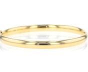 https://www.ross-simons.com/965075.htmlnnCanaria fine jewelry. Perfect for everyday wear, these genuine 10kt gold wardrobe essentials are fashionable, fun and designed to last a lifetime. Strong and durable, our collection of gold classics is always a great value. This 5mm round bangle bracelet is a must-have style essential. Crafted in 10kt yellow gold and polished to a high shine. Hinged with an extension bar safety. Push-button clasp, 10kt yellow gold round bangle bracelet.