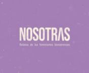 Nosotras is a TV docuseries made for the MinMujeresPBA, a ministry of diversity and gender inclusion in the Buenos Aires province. It was produced by Ponchosauer, conceived by Mariana Carbajal and directed by Lucia Lubarsky. You can watch it for free at Cont.ar, the free online public streaming platform.nThis was a really exciting project in which I designed and animated every graphic piece. I had to create the opening, the final credits, the lower-thirds and some graphic assets like animated ba