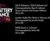 This video contains three performance clips from the 42nd Annual Battery Dance Festival (2023).nnSOLE Defined in