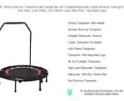 https://amzn.to/3NtcHlmnnnnANCHEER Fitness Exercise Trampoline with Handle Bar, 40
