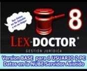 Lex Doctor 8 para Abogados estudios juridicos o estudiantes de derecho Compatibilidad con windows 7, 8, 10 y 11 de 32 y 64 bits. CHAVEZ COMPUTACION@ChavezComputacion#chavezcomputacionnnWHATSAPP: nhttps://wa.me/+5491157272369/nnMESSENGER: nhttp://m.me/CHAVEZTecnicoPC/nnTienda:nhttps://www.chavezcomputacion.com/product-page/soporte-tecnico-lex-doctor-5-6-7-y-8-chavez-computacionnnITEMS de REPARACIONES: nn* Reparamos o Recuperamos Archivos Perdidos o Defectuosos del Sistema Lex Doctor.nn* Activ
