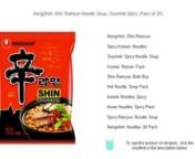 Click here&#62;https://amzn.to/41KO7m7&#60;to see this product on Amazon!nnnnAs an Amazon Associate I earn from qualifying purchases. Thanks for your support!nnnnnnNongShim Shin Ramyun Noodle Soup, Gourmet Spicy (Pack of 20)nnNongshim Shin RamyunnSpicy Korean NoodlesnGourmet Spicy Noodle SoupnKorean Ramen PacknShin Ramyun Bulk BuynHot Noodle Soup PacknInstant Noodles SpicynAsian Noodles Spicy PacknSpicy Ramyun Noodle SoupnNongshim Noodles 20 PacknBest Korean RamennSpicy Instant RamennNongshim Go