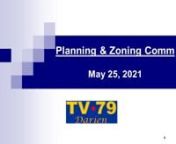 Planning &amp; Zoning Commission5-25-21nnAGENDA:http://www.darienct.gov/filestorage/28565/29473/31770/31772/71733/PZC_Agenda_05-25-21.pdfnn0:00:00--PUBLIC HEARINGnn nnProposed Amendments to Darien Zoning Regulations (COZR #2-2021) put forth by Jeffery Brown, 26 Peach Hill Road.Proposal to amend Sections 331 and 405 of the Darien Zoning Regulations to allow temporary owner occupancy of an existing single-family dwelling, as an accessory dwelling unit, on lots greater than or equal to 0.5 ac
