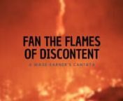 Fan the Flames of Discontent - Bonita Oliver and Dorian Wallacenwith Tenth Intervention and Sing In SolidaritynnCreator StatementsnnBonita:nHumans have evolved extremely fast in the ways of technological advancement and the ability to think in the abstract. For all of our advancement in these ways we are still (comparatively speaking) unevolved in terms of spiritual consciousness. Amidst the current changes unfolding globally we are being offered a chance for deeper contemplation about our value