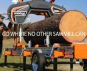 When the biggest jobs call, Norwood’s LumberMax HD38 steps up.nnThe HD38 is a sawmill engineered and built to go where other sawmills can’t. Take it to the max with colossal capacity, next-generation patented technologies and exceptional versatility. nnIn manual or hydraulic configuration, the LumberMax is everything you’ve fantasized a sawmill should be – and you’ll know it the moment you plunge the blade into your first cut. nnImpressive oversized cutting capacity combine with rugged