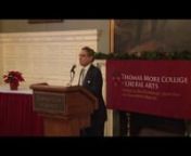 Dr. Hadley Arkes, professor at Amherst College, addresses the Catholic Faithful of New England at the Thomas More College of Liberal Arts&#39; symposium on Catholic statesmanship..