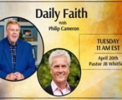We have a dose of fresh oil from heaven for you on Daily Faith. Pastor JB Whitfield of Agape Faith Church in Clemmons, NC, is our guest on the program. He teaches on the power of leadership in our church today. John C. Maxwell said Everything rises and falls on leadership. With Pastor Whitfield, you’ll gain a fresh perspective on the four leadership types. He also would like to give you essential information on sharing the Good News of the Gospel. Jesus Christ gave us the greatest example of l
