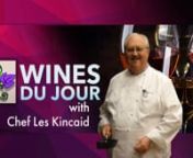 Wines Du Jour is a weekly wine and food pairing event hosted by Chef Les Kincaid.Three (3) good wines are paired with exquisite food prepared by upscale restaurants in Las Vegas and neighboring cities, every Thursday 7 to 8 PM. The event is live on satellite radio and taped for television for broadcast by VegasLifeTV.Taped at Memphis Championship BBQ in Henderson, Nevada.Wines Du Jour airs locally on Cox Cable Channel 48 and 108 every Tuesday, Thursday and Saturday, 10:30 - 11:00 PM, and g