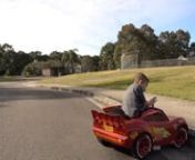 Park Drive With Disney Pixar Cars 3 Lightning McQueen Electric Ride On Ckn Toys.mp4 from pixar cars lightning mcqueen
