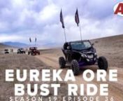 This weekend, Kevin and Gina join a huge group of friends from UTV Utah and SlikRok Productions for the Eureka Ore Bust Ride. They head out from Five Mile Pass to Eureka and wrap up with some rock crawling at Little Moab. nnThe group heads through a mining train tunnel and juniper forests and end up at Little Moab where SlikRok Productions lends a hand showing some newbies the rock crawling ropes. This group of approximately 400 machines is certainly an enormous group, but the ride also focuses