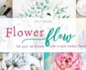 Flowers are such a joy to paint, and the perfect subject to experiment with plenty of fun techniques! This beginner-friendly mixed media painting class is all about embracing delight, sweetness, color and the beauty of nature. Get ready to bloom!