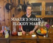 Watch Maker&#39;s Mark Diplomat, Chelsea Melvin, add a twist on a classic brunch cocktail.nn1 part Maker&#39;s Markn3-4 parts Bloody Mary MixnSeasoning saltnGarnishes (pickles, limes, olives)nnRim a tall glass/Collins glass with seasoning salt. Add ice. Add whiskey then bloody mary mix to glass. Garnish with pickle, lime, &amp; olives.nnTip: Leave about a finger width room from the top of the glass so you can add any hot sauce or garnishes you&#39;d like.nnNeed the ingredients? Order on the Bottlerocket app