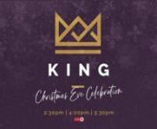 Join us LIVE online Christmas Eve as we reflect on the majesty of the King and celebrate the good news of great joy the Jesus offers the world.