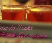How to make Pink Lemonade (from Princess Tea, parties and Treats for little girls, by Janeen A. Sarlin), who doesn&#39;t love Pink Lemonade!