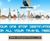 Welcome to Wingman TravelsnYour One Stop Destination For All Your Travel Needsnhttps://wingmantravels.com/nnWingman Travels is a Travel Affiliate Website, there you can search hundreds of Hotels,ncompare Flights, Book a Car Service or Rent a Car, Hire a Cab, and much more.nnWhy Book With Wingman Travels?nThey have your back... Wherever you Travelnn✔ Top Travel DestinationsnFind your next travel destination with Wingman Travels. Wingman Travels will help younfind the perfect destinations, cheap