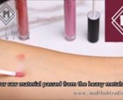 China glossy liquid lipstick factory, india glossy lip gloss factory, cheap amazon glossy lip gloss.nhttp://madihahtrading.comn--------------------nProducts Name: Shiny Liquid Lipstick, Glossy Lip Gloss, Moisture Lip Gloss.nProducts Features: Long Lasting Matte, Waterproof.nProducts Ingredients: Vegan Raw Material, Cruelty Free.nColors: Your Custom Colors Available.nPackaging: Your Custom Packaging Available.nShelf Life: 3 Years.nSample: Available.nCertification: GMPC/ISO22716/FDA/BUREAU VERITAS