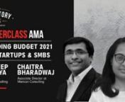 Hello and welcome to YourStory Club’s Mentor AMA session, this time on Budget 2021!nnIn this session, we’re going to try and decode Budget 2021 from the startups’ and SMEs’ perspective, understand what it means for small businesses and how you, as an entrepreneur or an aspiring one, can take advantage of everything it offers.nnMentor AMA with Sandeep Arinaya and Chaitra Bharadwaj, both CAs at Merican ConsultantsnnWhy we&#39;re doing this session?nAs you would have read on YourStory and elsew