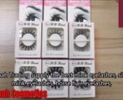 China handmade mink lashes manufacturer,MADIHAH cheap mink eyelashes factory supplier wholesale.nhttp://madihahtrading.comn--------------------nProducts Name: 3d mink eyelashes,horse hair eyelashes,siberian mink eyelashes.nEyelash Material: 100% Mink Fur Eyelashes,Horse Fur Eyelashes.nType: Hand Made.nFalse Eyelashes Band: Black Cotton Band.nStyle: Mutilayer/Natural Looking/3Deffect/Lightweight.nUsage: 20-25 Times.nLogo: Accept Customized Logo.nSample: Samples Provided.nMOQ: 120 Pairs.n---------
