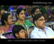 This is a post production footage of the Marriage broadcasted by SeeMyMarriage.com webcasting @ Hyderabad.nnnnContact Sales to book your live event @ +91 - 8106654665 / 0891- 2783032 .