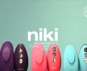 Niki rechargeable panty vibe discreetly delights with 10 powerful vibration modes and 6 intensity levels. Sleek, sexy and completely flexible, this vibe is designed to fit your pleasure button the way a panty vibe should – comfortably. With a magnet to securely hold the vibe in place and sleek remote control, it&#39;s a must have for a fun night out or in. Whisper-quiet and completely submersible, you can also take Niki for a swim. Only you will know how much fun you’re havingnnhttps://vedo.toys