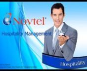Novtel Hospitality is a comprehensive software solution for the Hospitality industry to manage:n Individual or Group Reservations for accommodation – which may include Bed Only; Bed and Breakfast, or Bed, Breakfast, Lunch and / or Dinnern Staff accommodation billed on a monthly basisn Venue Hire for Conferencing, weddings or any other event for which a quotation can be issued and a function sheet producedn A single, or multiple restaurants and / or bars situated at your facility, e