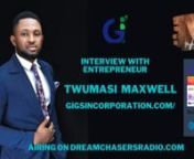 Website: www.gigsincorporation.comnnBio: Twumasi Maxwell is a young entrepreneur with Masters in Telecommunication Management, and BSC. in Telecommunication Engineering. He was born and bread in a village called Kwasibuokrom in the Brong Ahafo Region located in Ghana- Africa. Due to his relentless passion from his childhood to make the world a better place for people he quit his job with Vodafone Ghana As Retail Advisor and established his own business in August 2017 and now he is the CEO of a s