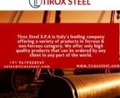 Tirox Steel India is one of the largest API 5L Pipe Suppliers in India. At Tirox Steel India API 5L Pipes are manufactured with precision to get the best possible output of a product for our clients. API 5L Pipes are available in PSL1 &amp; PSL2. Our manufacturing team makes sure to follow all the national and international quality standards while producing Carbon Steel API 5L Pipe. nnCall us: +91 99307 97989nEmail id: sales@tiroxsteel.comnWebsite:https://tiroxsteel.comnFor me info visit us:http
